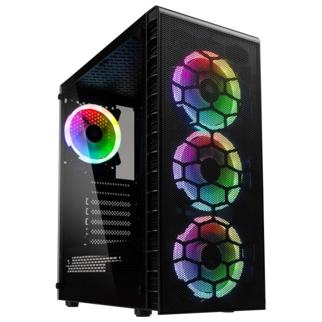 Кутия за компютър геймърска Kolink Observatory Lite Mesh RGB Black Mid-tower