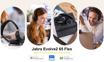 Перфектните слушалки за хибридна работа с акцент върху мобилността – Jabra Evolve2 65 Flex