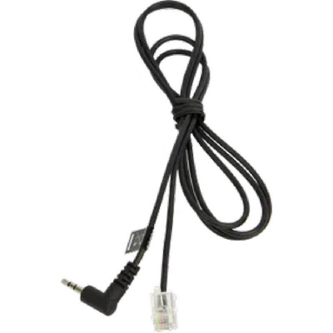 RJ10 Кабел към 2,5 мм контактен щепсел, 1,0 м.; за Panasonic KX-T 7630, 7633, 7635 и напр. GN9300, GN9120, GN Ellipse, GN800