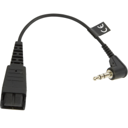 JABRA QD to 3,5mm stereo кабел , 15 cm, straight