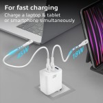 ACT AC2170 зарядно с Power Delivery PPS, GaNFast, QuickCharge – 3 порта, USB-C/USB-A, 65W ACT AC2170 зарядно с Power Delivery PPS, GaNFast, QuickCharge – 3 порта, USB-C/USB-A, 65W