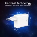 ACT AC2170 зарядно с Power Delivery PPS, GaNFast, QuickCharge – 3 порта, USB-C/USB-A, 65W ACT AC2170 зарядно с Power Delivery PPS, GaNFast, QuickCharge – 3 порта, USB-C/USB-A, 65W