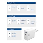 ACT AC2170 зарядно с Power Delivery PPS, GaNFast, QuickCharge – 3 порта, USB-C/USB-A, 65W ACT AC2170 зарядно с Power Delivery PPS, GaNFast, QuickCharge – 3 порта, USB-C/USB-A, 65W