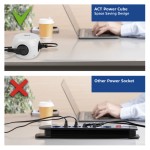 ACT разклонител куб с 3 гнезда, USB-C/A портове, 30W Power Delivery, кабел 1.5 м