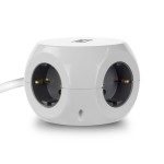 ACT разклонител куб с 3 гнезда, USB-C/A портове, 30W Power Delivery, кабел 1.5 м