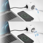 ACT разклонител куб с 3 гнезда, USB-C/A портове, 30W Power Delivery, кабел 1.5 м