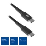 ACT AC3096 USB 2.0 USB-C към USB-C кабел, 1 м, 60W, найлонова оплетка ACT AC3096 USB 2.0 USB-C към USB-C кабел, 1 м, 60W, найлонова оплетка