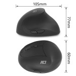 ACT AC5101 безжична ергономична вертикална мишка, 1600 DPI, USB-A наноприемник