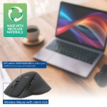 ACT AC5146 безжична ергономична мишка, безшумна, 2400 DPI, Bluetooth и USB-A приемник