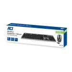 ACT AC5710 безжичен комплект клавиатура и мишка с USB-C/USB-A комбиниран приемник ACT AC5710 безжичен комплект клавиатура и мишка с USB-C/USB-A комбиниран приемник