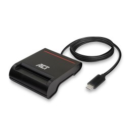 ACT AC6020 USB-C четец за смарт карти и eID, ISO 7816