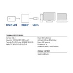 ACT AC6020 USB-C четец за смарт карти и eID карти ACT AC6020 USB-C четец за смарт карти и eID карти