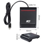 ACT AC6020 USB-C четец за смарт карти и eID карти ACT AC6020 USB-C четец за смарт карти и eID карти