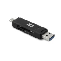 ACT AC6375 USB-C/USB-A 3.0 четец за SD и MicroSD карти, 5Gbps