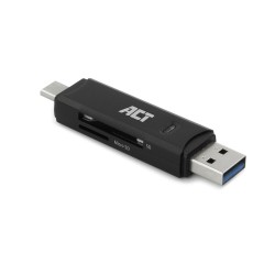 ACT AC6375 USB-C/USB-A 3.0 четец за карти (SD/SDHC/SDXC/MicroSD)