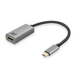 ACT AC7010 USB-C към HDMI адаптер, 4K@60Hz, 0.15 m, алуминиев