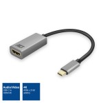 ACT AC7010 USB-C към HDMI адаптер, 4K@60Hz, 0.15 m, алуминиев
