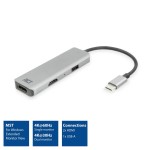 ACT AC7013 HUB USB-C 2x HDMI + 1x USB-A Multiport адаптер, 4K, MST, 12 см