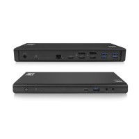 ACT AC7048 USB-C докинг станция DisplayLink, 3× 4K, 100W PD, HDMI/DisplayPort
