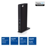 ACT AC7049 универсална USB-C или USB-A докинг станция за 2 HDMI монитора (DisplayLink) ACT AC7049 универсална USB-C или USB-A докинг станция за 2 HDMI монитора (DisplayLink)