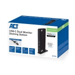 ACT AC7049 универсална USB-C или USB-A докинг станция за 2 HDMI монитора (DisplayLink) ACT AC7049 универсална USB-C или USB-A докинг станция за 2 HDMI монитора (DisplayLink)