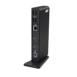 ACT AC7049 универсална USB-C или USB-A докинг станция за 2 HDMI монитора (DisplayLink) ACT AC7049 универсална USB-C или USB-A докинг станция за 2 HDMI монитора (DisplayLink)