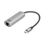 ACT AC7080 USB-C към Gigabit Ethernet адаптер, USB 3.2 Gen1, RJ45, 0.15 m, алуминиев корпус ACT AC7080 USB-C към Gigabit Ethernet адаптер, USB 3.2 Gen1, RJ45, 0.15 m, алуминиев корпус
