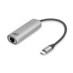 ACT AC7080 USB-C към Gigabit Ethernet адаптер, USB 3.2 Gen1, RJ45, 0.15 m, алуминиев корпус