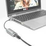 ACT AC7080 USB-C към Gigabit Ethernet адаптер, USB 3.2 Gen1, RJ45, 0.15 m, алуминиев корпус ACT AC7080 USB-C към Gigabit Ethernet адаптер, USB 3.2 Gen1, RJ45, 0.15 m, алуминиев корпус