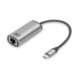 ACT AC7081 USB-C към 2.5 Gigabit Ethernet адаптер, USB 3.2 Gen1, RJ45, алуминиев корпус