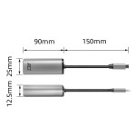 ACT AC7081 USB-C към 2.5 Gigabit Ethernet адаптер, USB 3.2 Gen1, RJ45, алуминиев корпус