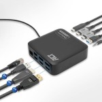ACT AC7150 универсална USB-C докинг станция с DisplayLink, поддръжка на 2× 4K HDMI/DisplayPort монитора и 85W Power Delivery ACT AC7150 универсална USB-C докинг станция с DisplayLink, поддръжка на 2× 4K HDMI/DisplayPort монитора и 85W Power Delivery