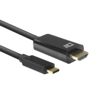 ACT AC7315 USB-C към HDMI кабел, 2 м, 4K 60Hz, черен