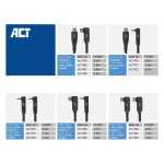 USB-C кабел ACT USB 3.2 Gen 2 (10Gbps, 60W, 4K@30Hz) – прав към ъглов (ляв/десен), 2 м