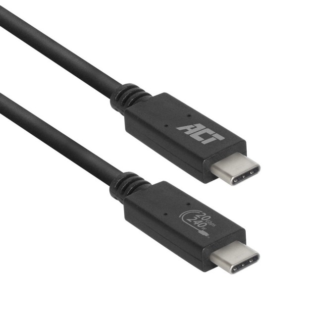 ACT AC7431 USB-C към USB-C кабел, USB4, 20Gbps, 240W, USB-IF сертифициран, 1 метър