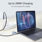 ACT AC7431 USB-C към USB-C кабел, USB4, 20Gbps, 240W, USB-IF сертифициран, 1 метър