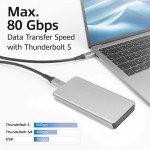 ACT AC7452 USB4 80Gbps Thunderbolt 5 USB-C към USB-C кабел 240W, 1.5 м ACT AC7452 USB4 80Gbps Thunderbolt 5 USB-C към USB-C кабел 240W, 1.5 м