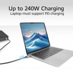 ACT AC7452 USB4 80Gbps Thunderbolt 5 USB-C към USB-C кабел 240W, 1.5 м ACT AC7452 USB4 80Gbps Thunderbolt 5 USB-C към USB-C кабел 240W, 1.5 м