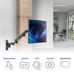 ACT ергономична стойка за стенен монтаж с газов механизъм за 1 монитор до 27"