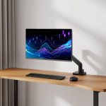 ACT Office Premium eргономична метална стойка с газова пружина за 1 монитор до 49" (включително извити екрани) ACT Office Premium eргономична метална стойка с газова пружина за 1 монитор до 49" (включително извити екрани)