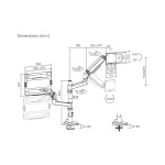 ACT Office Premium ергономична стойка с газов механизъм за 1 монитор до 49” и лаптоп до 17.3” ACT Office Premium ергономична стойка с газов механизъм за 1 монитор до 49” и лаптоп до 17.3”
