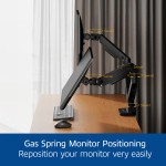 ACT Office Premium поставка за два монитора до 35", газов амортисьор ACT Office Premium поставка за два монитора до 35", газов амортисьор