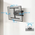 ACT AC8357 ултратънка Full Motion стойка за телевизор 43"–90", VESA, до 50 кг