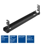 ACT разтегаема поставка за кабели за монтаж под бюро със скоба ACT разтегаема поставка за кабели за монтаж под бюро със скоба