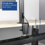 ACT разтегаема поставка за кабели за монтаж под бюро със скоба ACT разтегаема поставка за кабели за монтаж под бюро със скоба