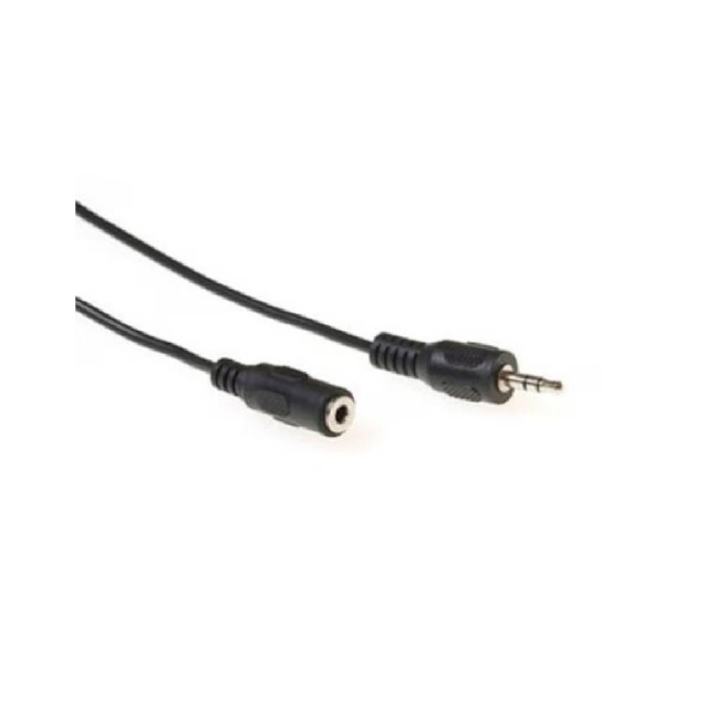 ACT AK2031 аудио удължителен кабел 3.5 мм стерео M/F, 5 м, черен