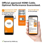 ACT AK3945 HDMI Premium сертифициран кабел, 3 м, 4K 60Hz, HDMI 2.0b