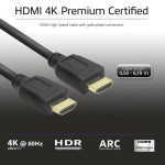ACT AK3944 HDMI Premium сертифициран кабел, 2 м, 4K 60Hz, HDMI 2.0b