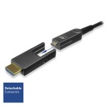 ACT HDMI High Speed 4K активен оптичен кабел (AOC) с отделяем конектор, версия 2.0, HDMI-A – HDMI-A,10.0M