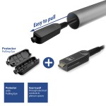 ACT HDMI High Speed 4K активен оптичен кабел (AOC) с отделяем конектор, версия 2.0, HDMI-A – HDMI-A,10.0M